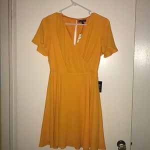 Express creamsicle orange dress